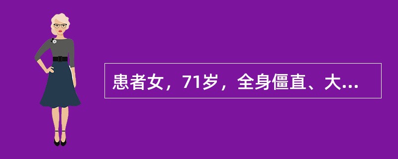 患者女，71岁，全身僵直、大汗。临床和电生理检查进行肿瘤筛查，最可能的结果是（提