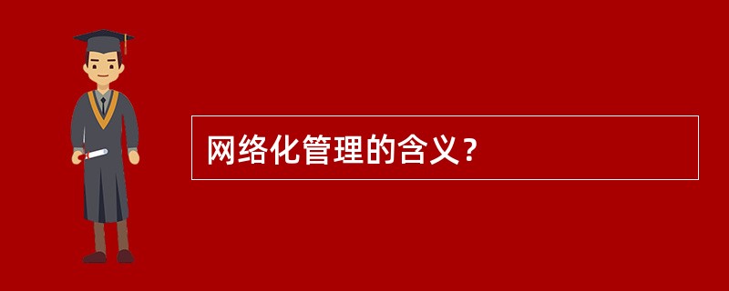 网络化管理的含义？