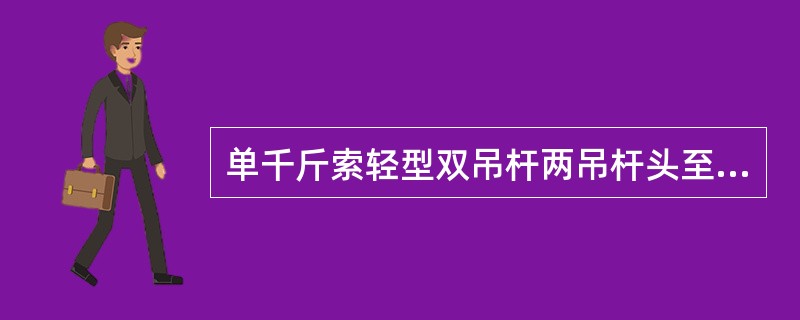 单千斤索轻型双吊杆两吊杆头至桅肩的引索称为：（）