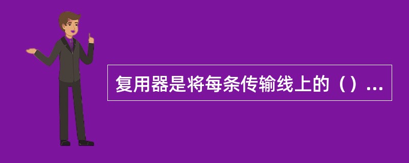 复用器是将每条传输线上的（）数据变成（）数据，再进行时分复用的器件。