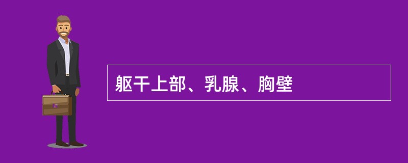 躯干上部、乳腺、胸壁