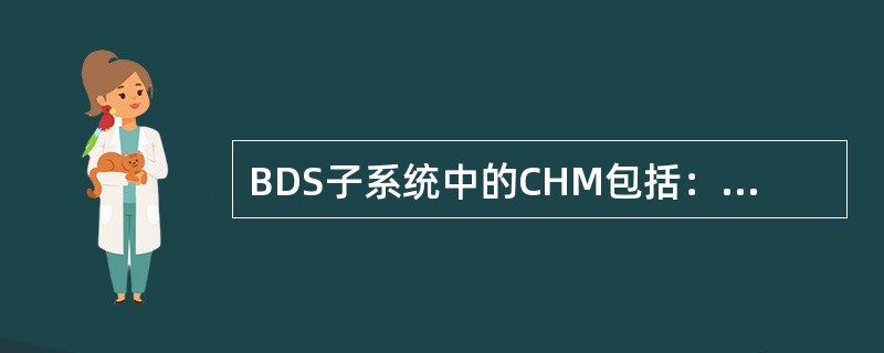 BDS子系统中的CHM包括：CHM0、CHM1、CHM2、CHM3。CHM0及C