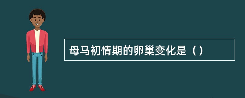 母马初情期的卵巢变化是（）