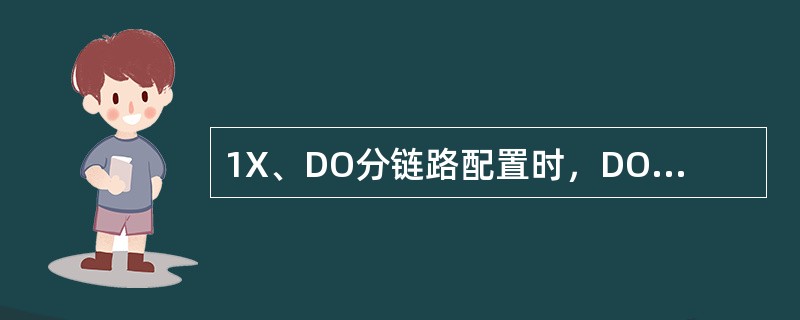 1X、DO分链路配置时，DO的路由目的IP地址可以配置成1X接口板。（）