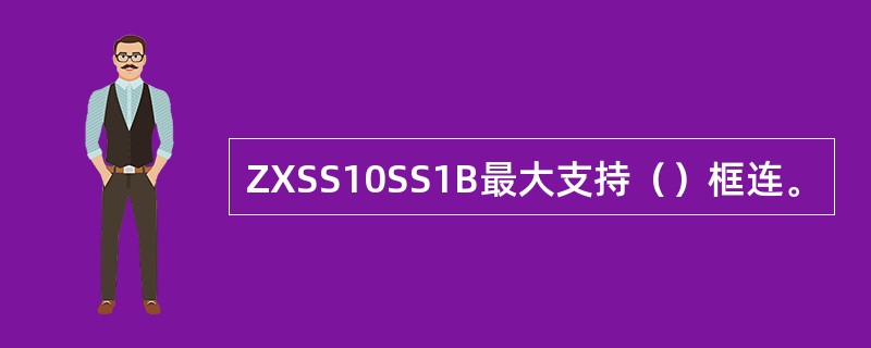 ZXSS10SS1B最大支持（）框连。