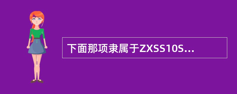 下面那项隶属于ZXSS10S100的数据配置（）.