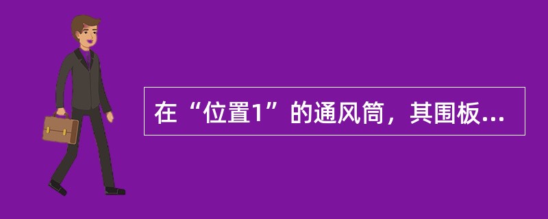 在“位置1”的通风筒，其围板高出甲板以上4.5m；在“位置2”的通风筒，其围板高