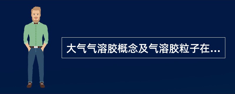 大气气溶胶概念及气溶胶粒子在大气过程中的作用。