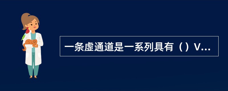 一条虚通道是一系列具有（）VC链路的组合。