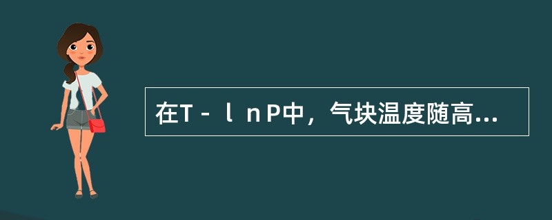 在T－ｌｎP中，气块温度随高度的变化曲线称为（）曲线，周围大气温度随高度的变化曲