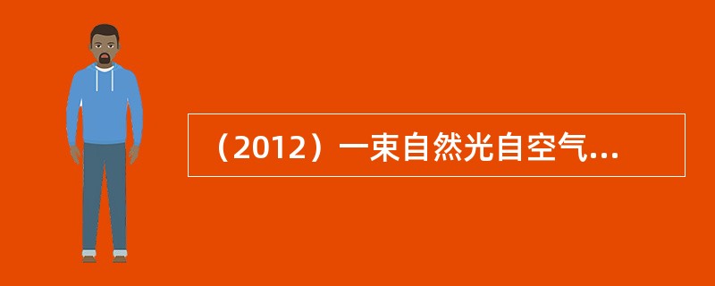 （2012）一束自然光自空气射向一块平板玻璃，设入射角等于布儒斯特角，则反射光为