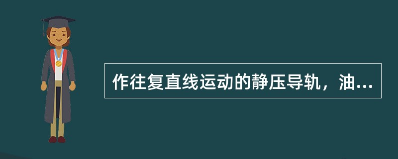 作往复直线运动的静压导轨，油腔应开在（）上。