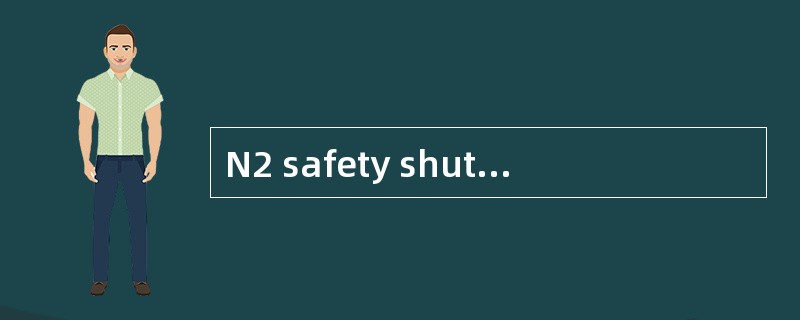 N2 safety shut-off valve 1 tripped氮气安全截止