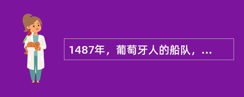 1487年，葡萄牙人的船队，沿非洲西岸南行，到达非洲的最南端，葡萄牙国王把这里命