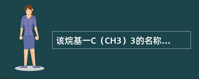 该烷基一C（CH3）3的名称是（）。