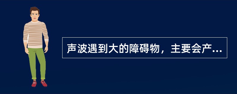 声波遇到大的障碍物，主要会产生（）。