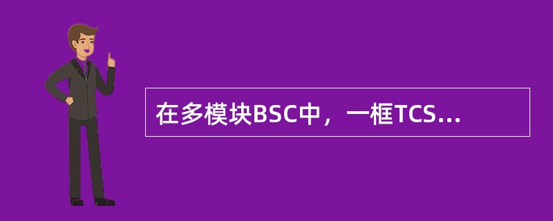 在多模块BSC中，一框TCSM最多可配置几条7号信令链路（）