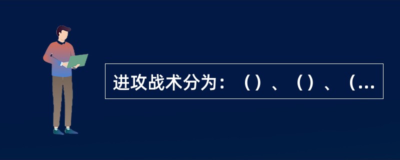 进攻战术分为：（）、（）、（）。