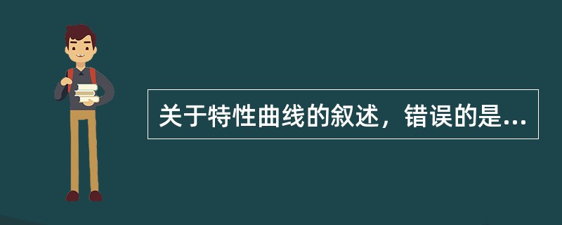 关于特性曲线的叙述，错误的是（）