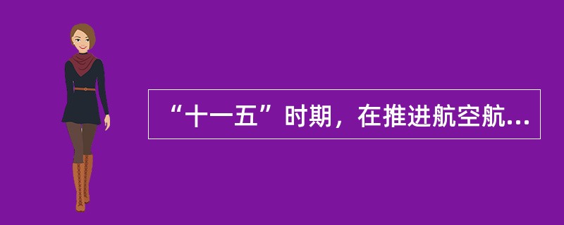 “十一五”时期，在推进航空航天产业方面，我国坚持（）的原则。