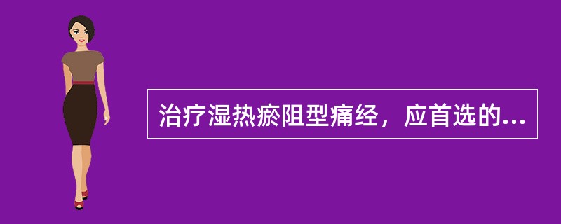 治疗湿热瘀阻型痛经，应首选的方剂是（）。