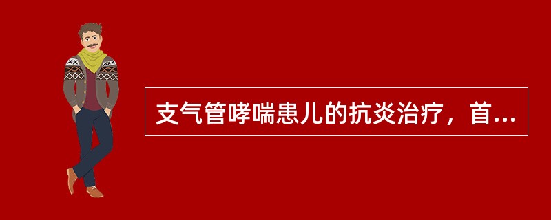 支气管哮喘患儿的抗炎治疗，首选治疗方法为（）