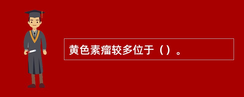 黄色素瘤较多位于（）。