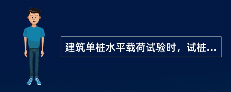 建筑单桩水平载荷试验时，试桩的竖向垂直度偏差不宜大于（）。