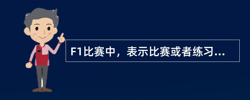 F1比赛中，表示比赛或者练习赛结束的旗语是什么（）