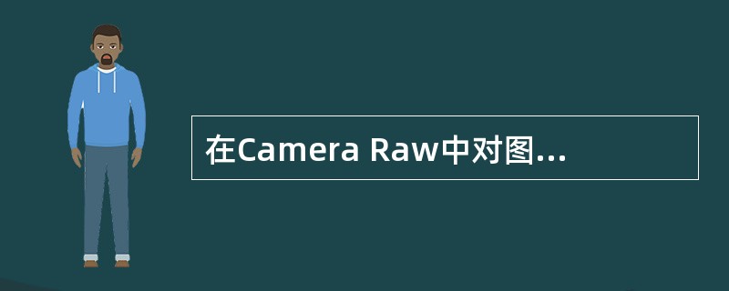 在Camera Raw中对图像作局部的加深处理是一种对图像有破坏性的调整。