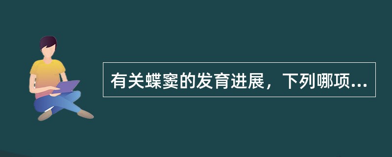有关蝶窦的发育进展，下列哪项是对的（）