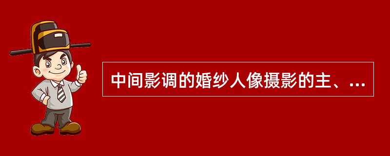 中间影调的婚纱人像摄影的主、副光比一般应控制在（）为宜。