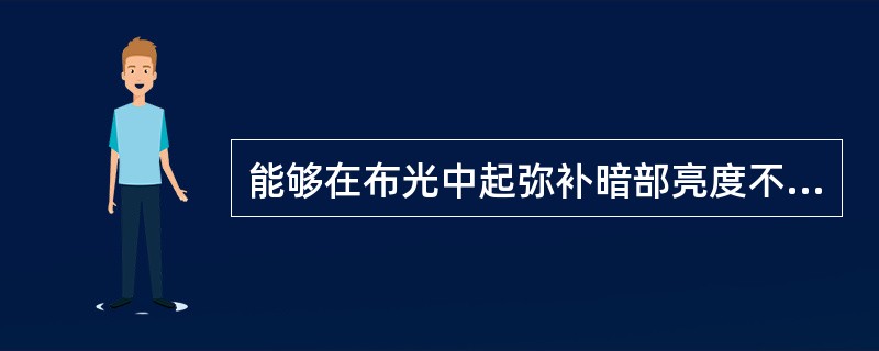 能够在布光中起弥补暗部亮度不足，调整明暗光比反差，称（）