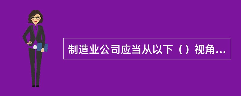 制造业公司应当从以下（）视角来证明实施企业资源计划系统是合理的。