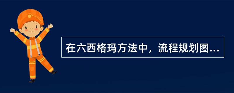 在六西格玛方法中，流程规划图方法用于（）。