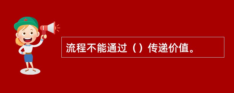 流程不能通过（）传递价值。