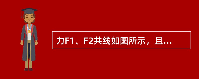 力F1、F2共线如图所示，且F1=2F2，方向相反，其合力FR可表示为：（）