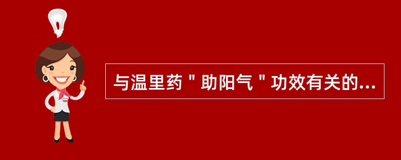 与温里药＂助阳气＂功效有关的药理作用是（）