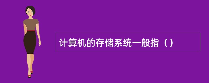 计算机的存储系统一般指（）