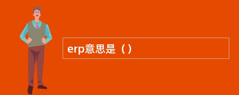 erp意思是（）