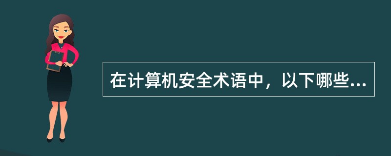 在计算机安全术语中，以下哪些属于重要的威胁（）