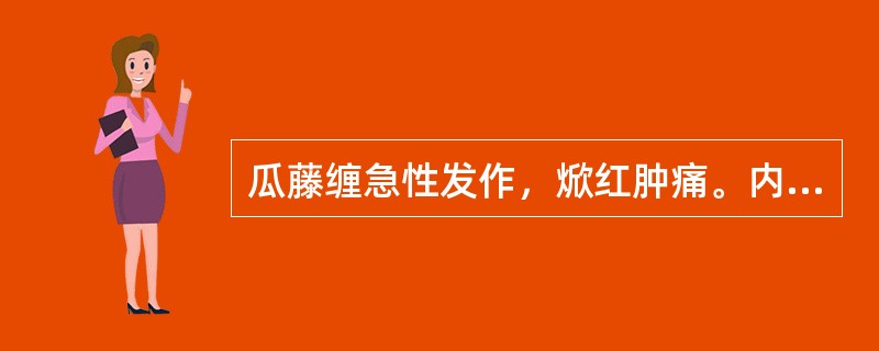 瓜藤缠急性发作，焮红肿痛。内治首选：（）