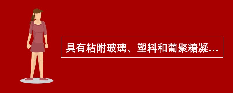 具有粘附玻璃、塑料和葡聚糖凝胶的特性细胞是（）。
