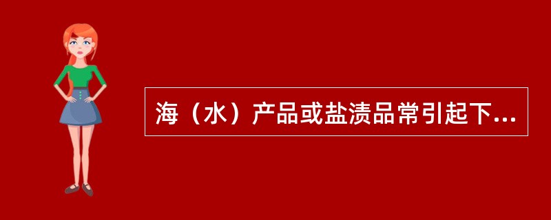 海（水）产品或盐渍品常引起下列哪一种食物中毒