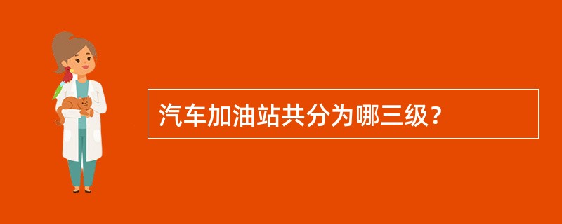 汽车加油站共分为哪三级？