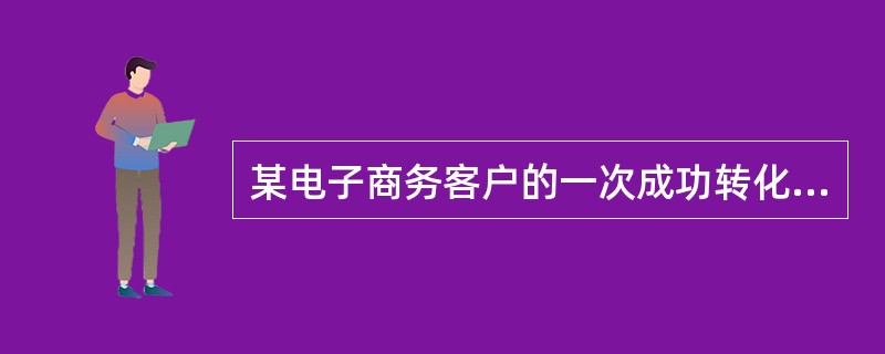 某电子商务客户的一次成功转化为进入结算页面。那么某一个关键词一天的展现量1000