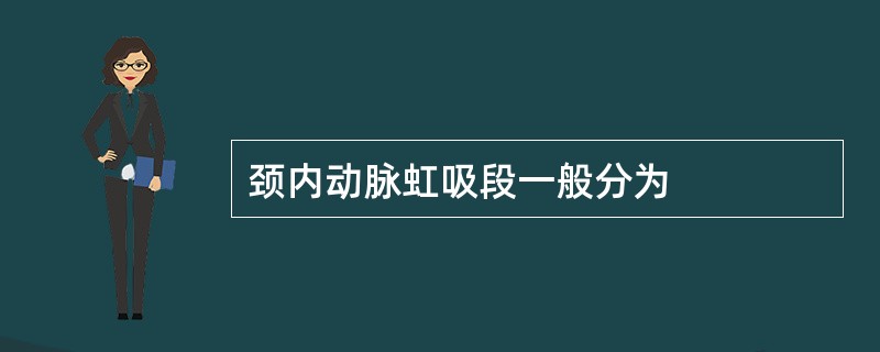 颈内动脉虹吸段一般分为