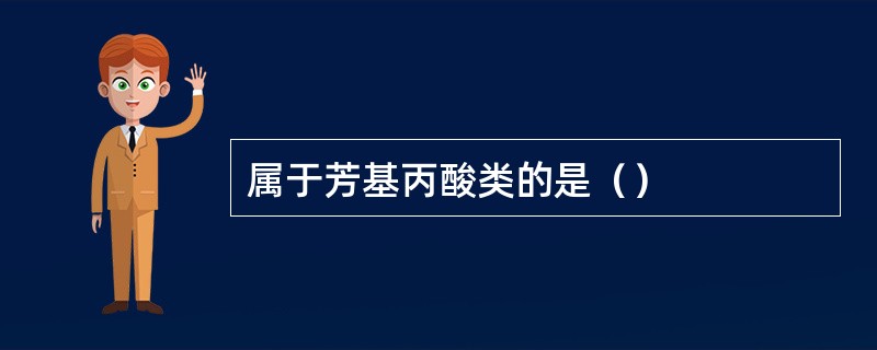 属于芳基丙酸类的是（）