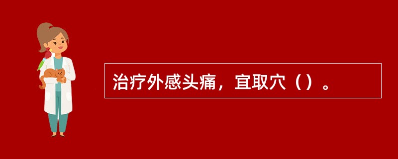 治疗外感头痛，宜取穴（）。