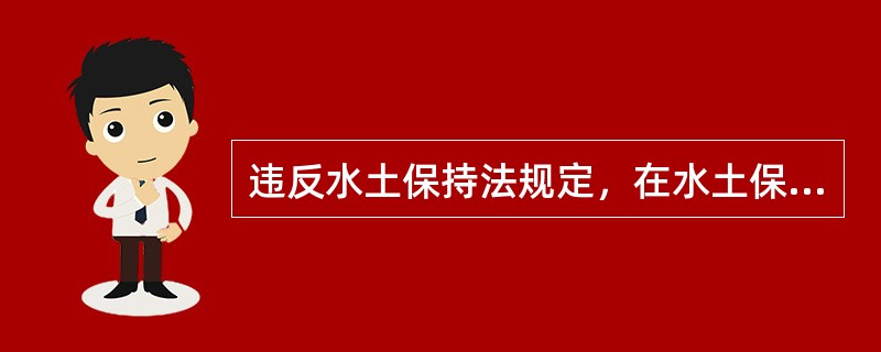 违反水土保持法规定，在水土保持方案确定的专门存放地以外的区域倾倒砂、石、土、矸石